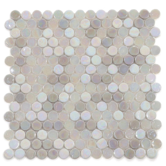 Elysium Tiles Inari Penny New 11.75" x 11.75" Glass Mosaic Tile