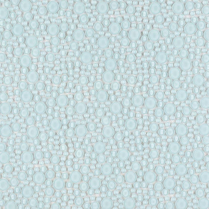 Elysium Tiles Lady Turquoise 10.75" x 10.75" Glass Mosaic Tile