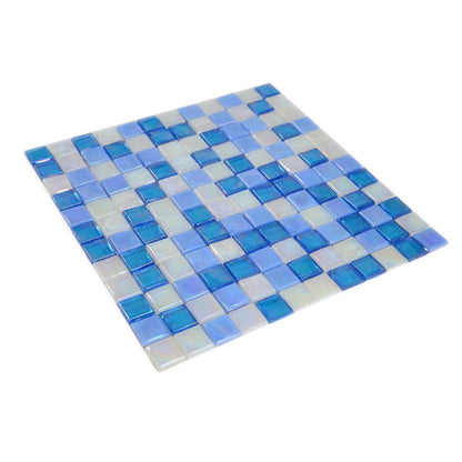 Elysium Tiles Laguna Beach Square 11.75" x 11.75" Glass Mosaic Tile