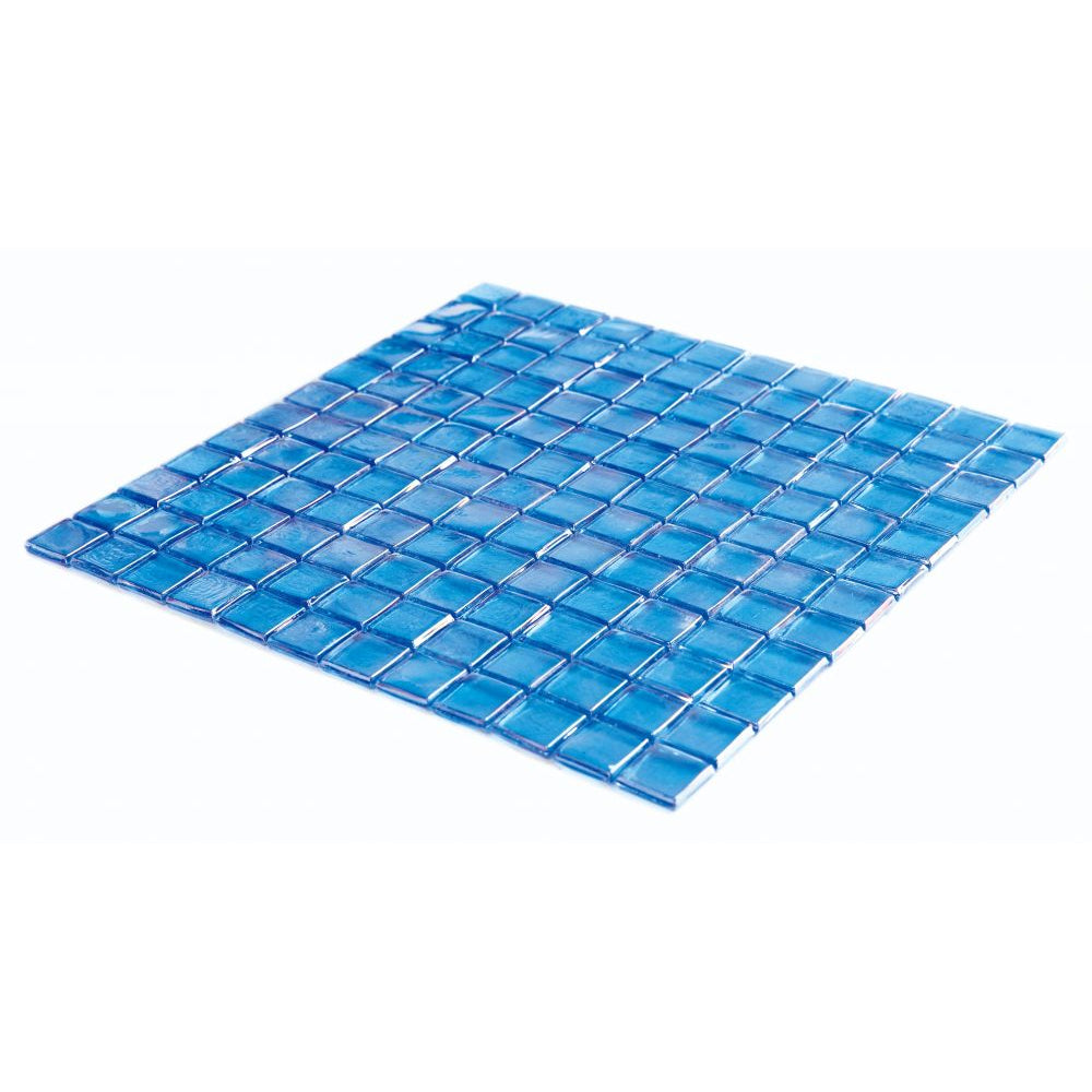 Elysium Tiles Laguna Fancy Blue 11.75" x 11.75" Glass Mosaic Tile