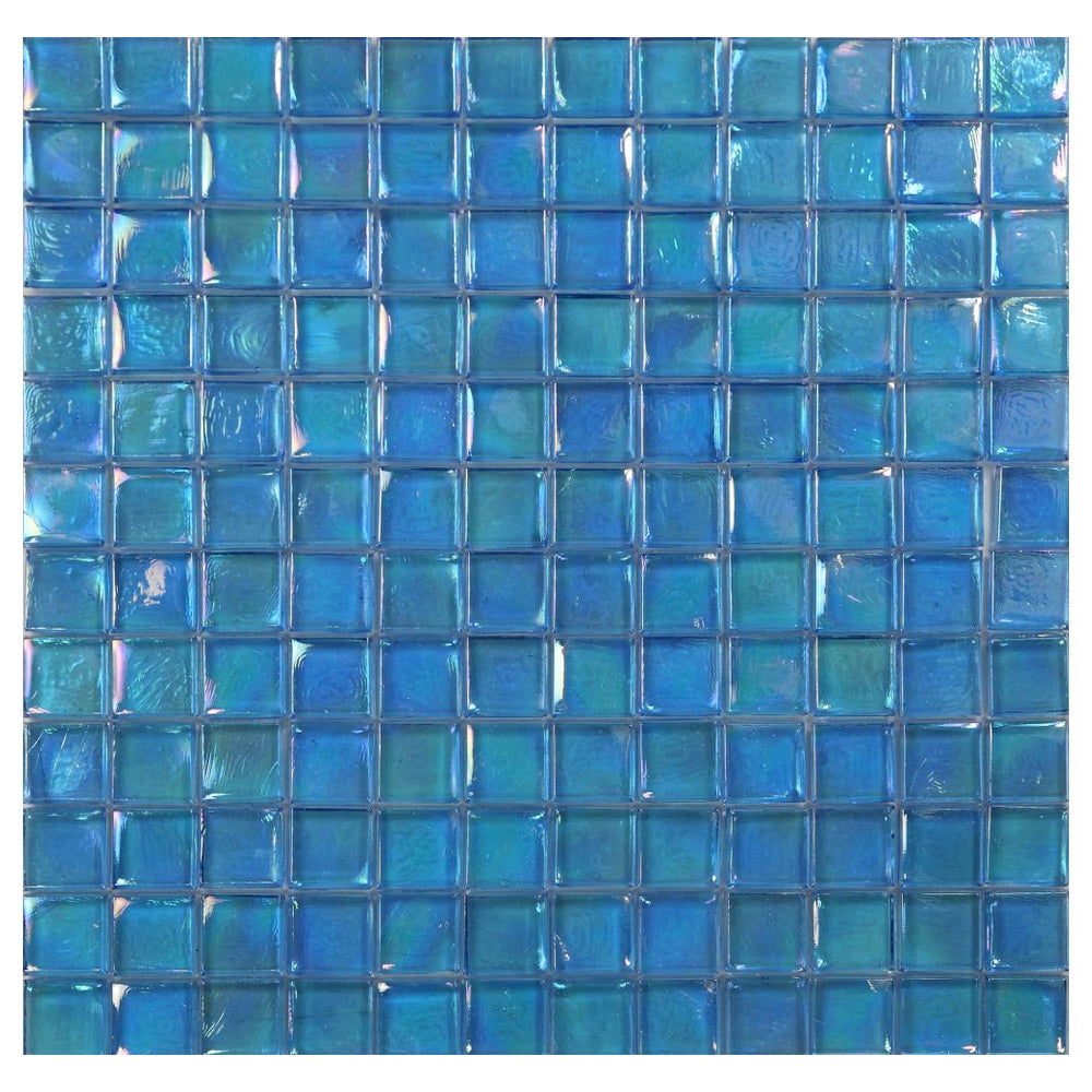 Elysium Tiles Laguna Fancy Blue 11.75" x 11.75" Glass Mosaic Tile