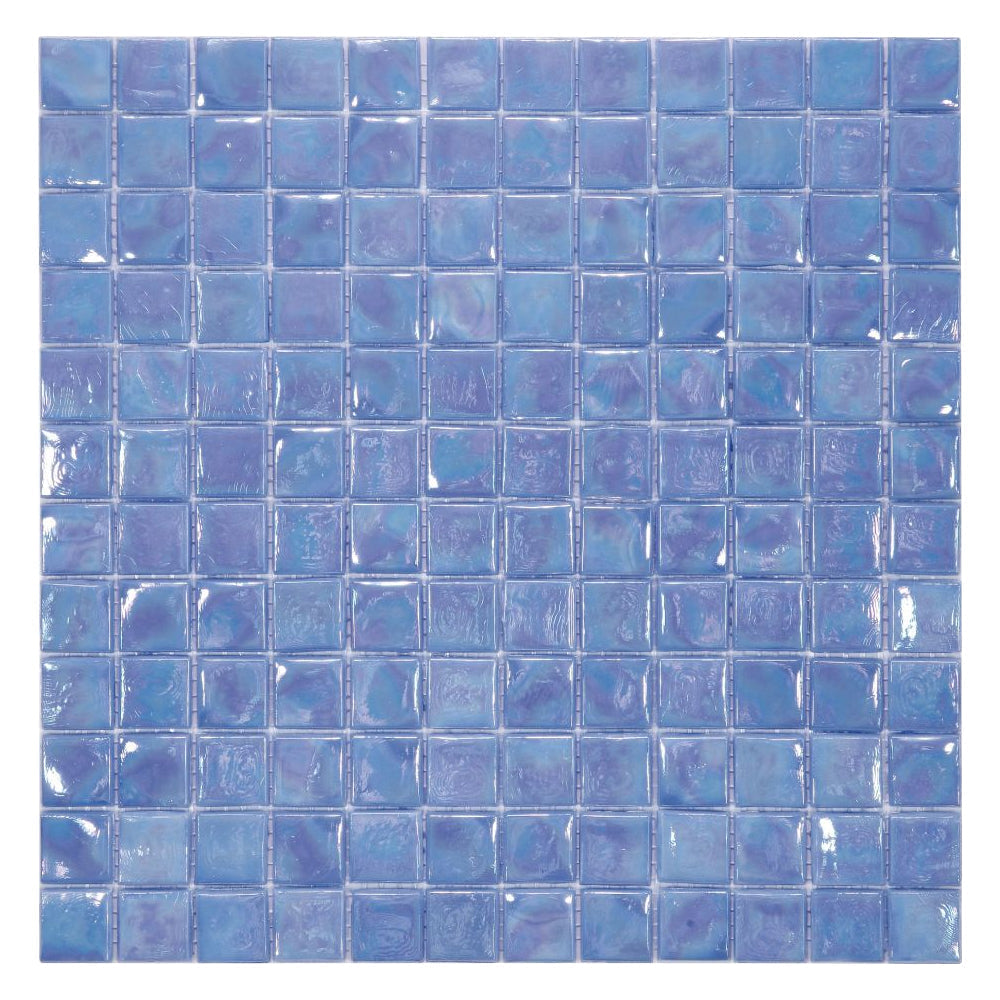 Elysium Tiles Laguna Iris Square 11.75" x 11.75" Glass Mosaic Tile