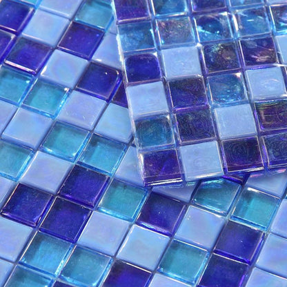 Elysium Tiles Laguna Ocean Square 11.75" x 11.75" Glass Mosaic Tile