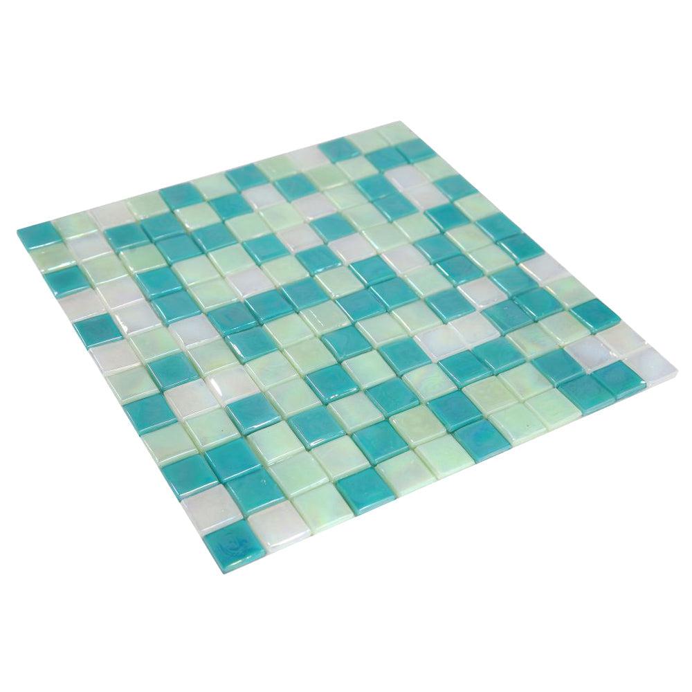 Elysium Tiles Laguna Spring Square 11.75" x 11.75" Glass Mosaic Tile