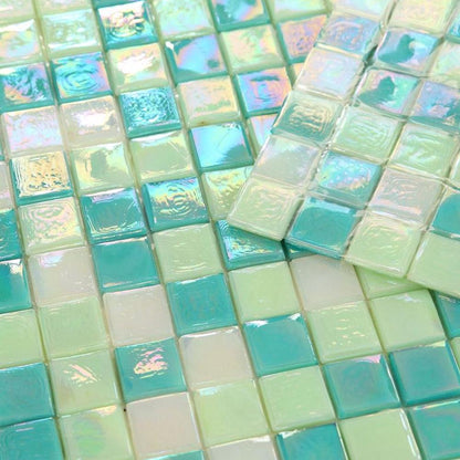 Elysium Tiles Laguna Spring Square 11.75" x 11.75" Glass Mosaic Tile