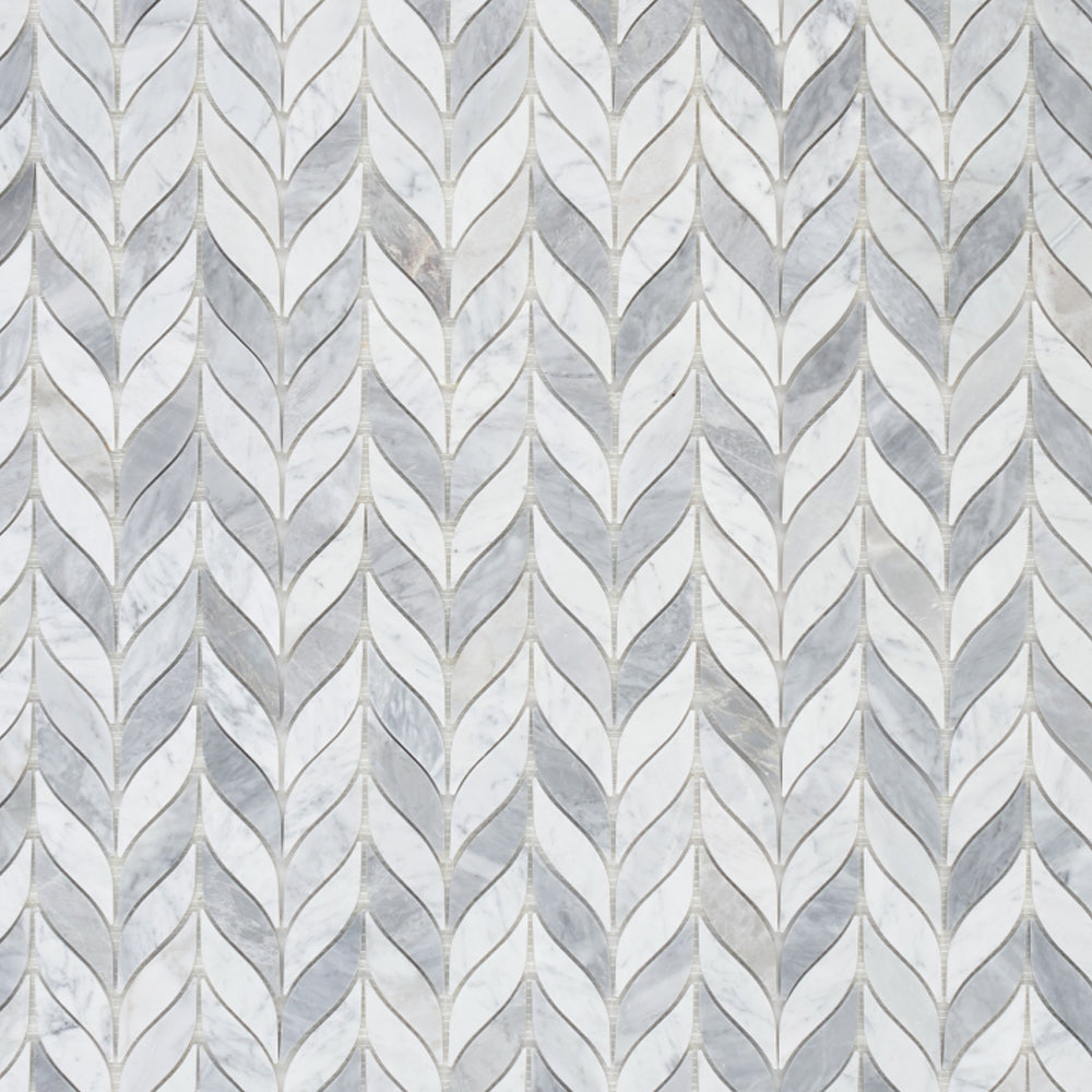 Elysium Tiles Leaf Loft 10" x 12" Marble Mosaic Tile