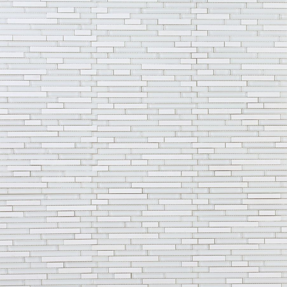 Elysium Tiles Linear Thassos 11.75" x 12" Mosaic Tile