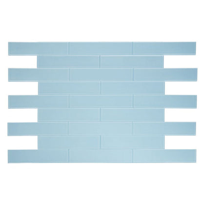 Elysium Tiles Lucy Teal 4" x 16" Subway Tile