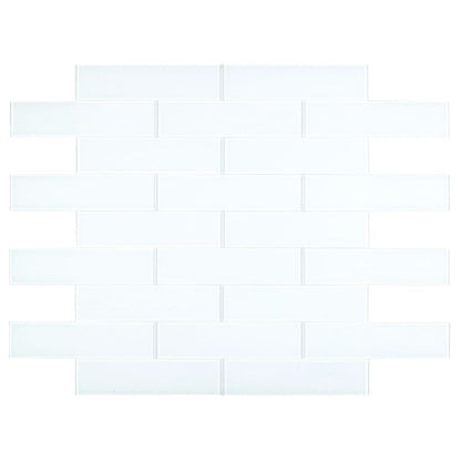 Elysium Tiles Lucy White Glossy 4" x 16" Subway Tile