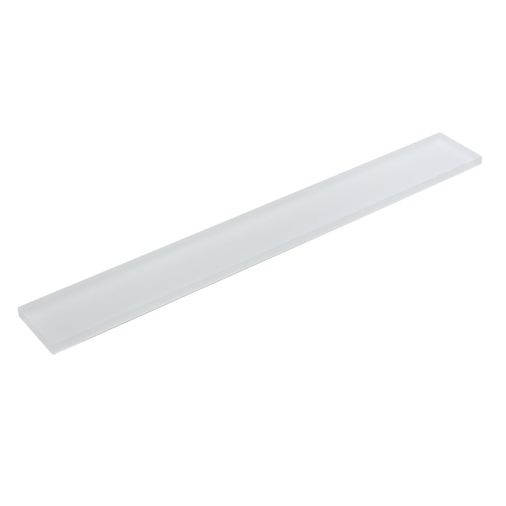 Elysium Tiles MIA White Frosted 2" x 16" Subway Tile