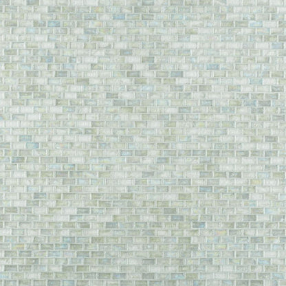 Elysium Tiles Malibu Clear Brick 12" x 12" Glass Mosaic Tile