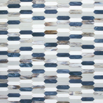 Elysium Tiles Newport Arrow Beach 10.25" x 12.5" Mosaic Tile