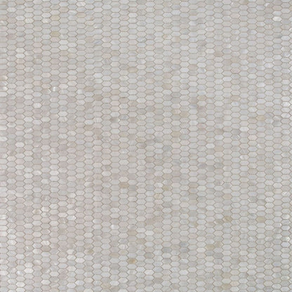 Elysium Tiles Pearl White Arrow 12" x 12" Mosaic Tile