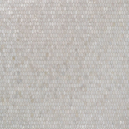 Elysium Tiles Pearl White Arrow 12" x 12" Mosaic Tile