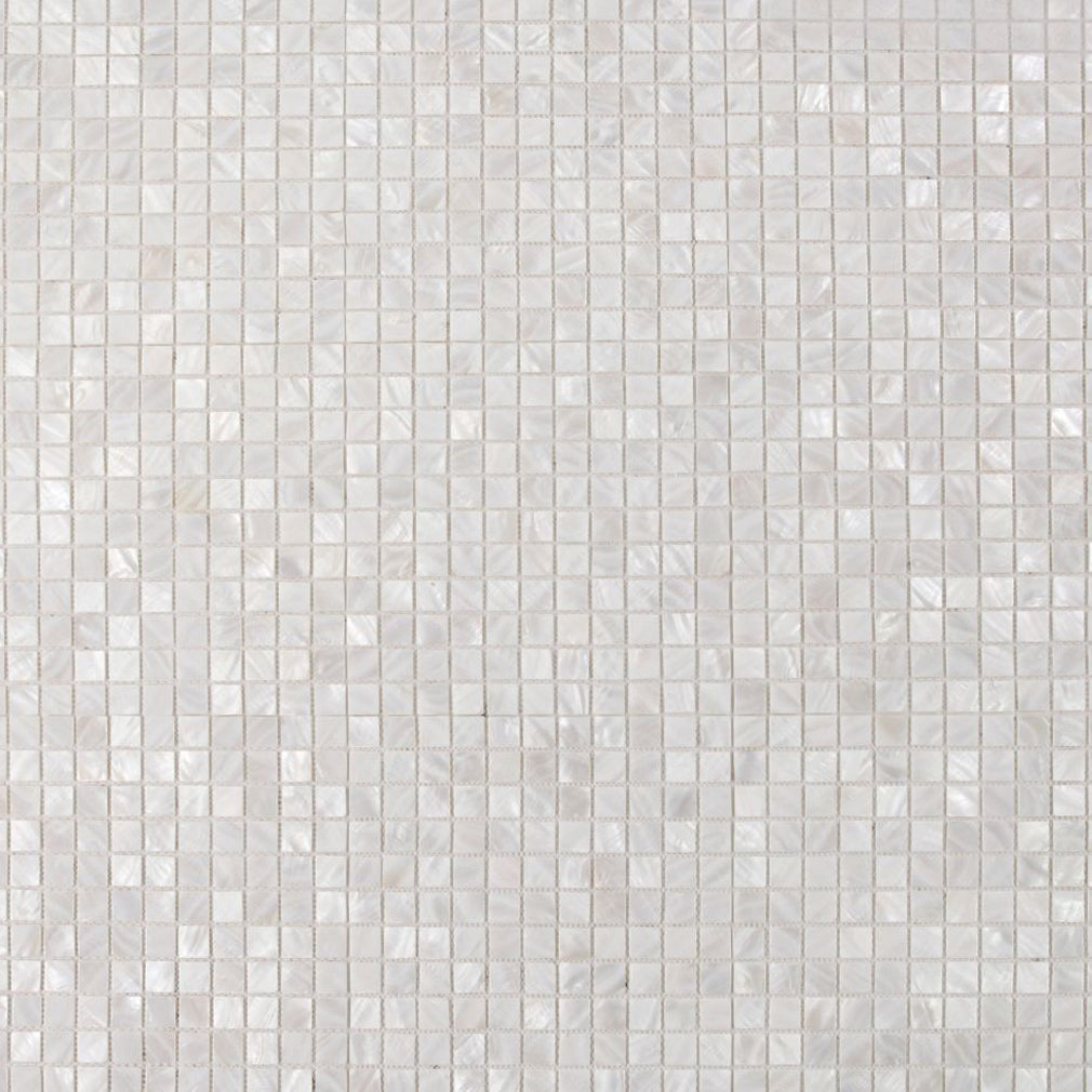 Elysium Tiles Pearl White Square 11.75" x 11.75" Mosaic Tile