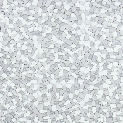 Elysium Tiles Pebble Loft 12" x 12" Marble and Glass Mosaic Tile