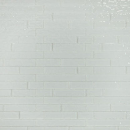 Elysium Tiles Ripple Clear Grey 11.75" x 11.75" Glass Mosaic Tile