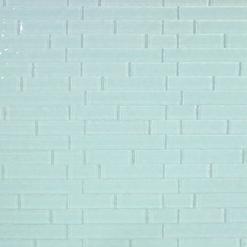 Elysium Tiles Ripple Turquoise 11.75" x 11.75" Glass Mosaic Tile