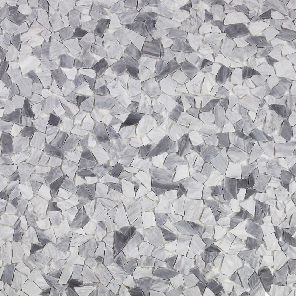 Elysium Tiles River Rock Grey 12" x 12" Marble Mosaic Tile