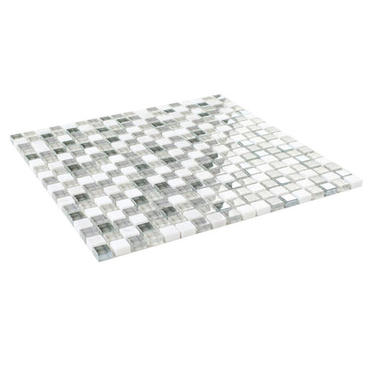 Elysium Tiles Sea Mini 12" x 12" Marble & Glass Mosaic Tile