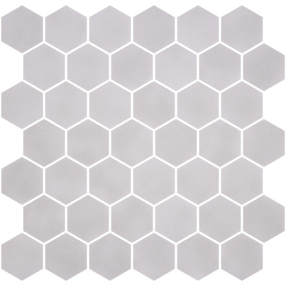 Elysium Tiles Stoneblend XL Gainsboro 11.25" x 11.25" Recycled Glass Mosaic Tile