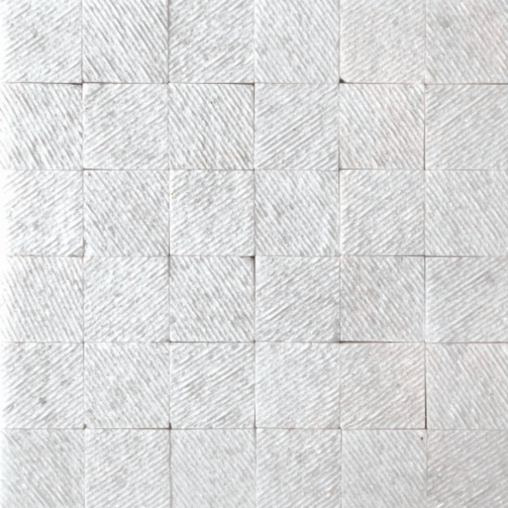 Elysium Tiles Textured Thassos 11.75" x 11.75" Mosaic Tile