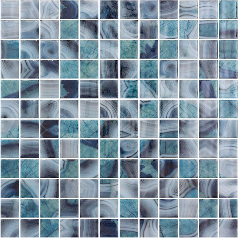 Elysium Tiles Vanguard Borneo 12.25" x 18.5" Recycled Glass Mosaic Tile