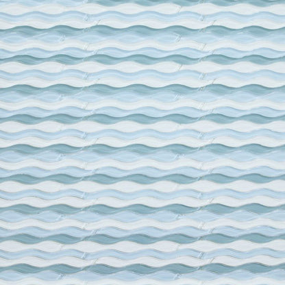 Elysium Tiles Water Iris 11.5" x 12.5" Glass Mosaic Tile