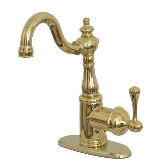 English Vintage Single-Handle 1-Hole Deck Mount Bar Faucet