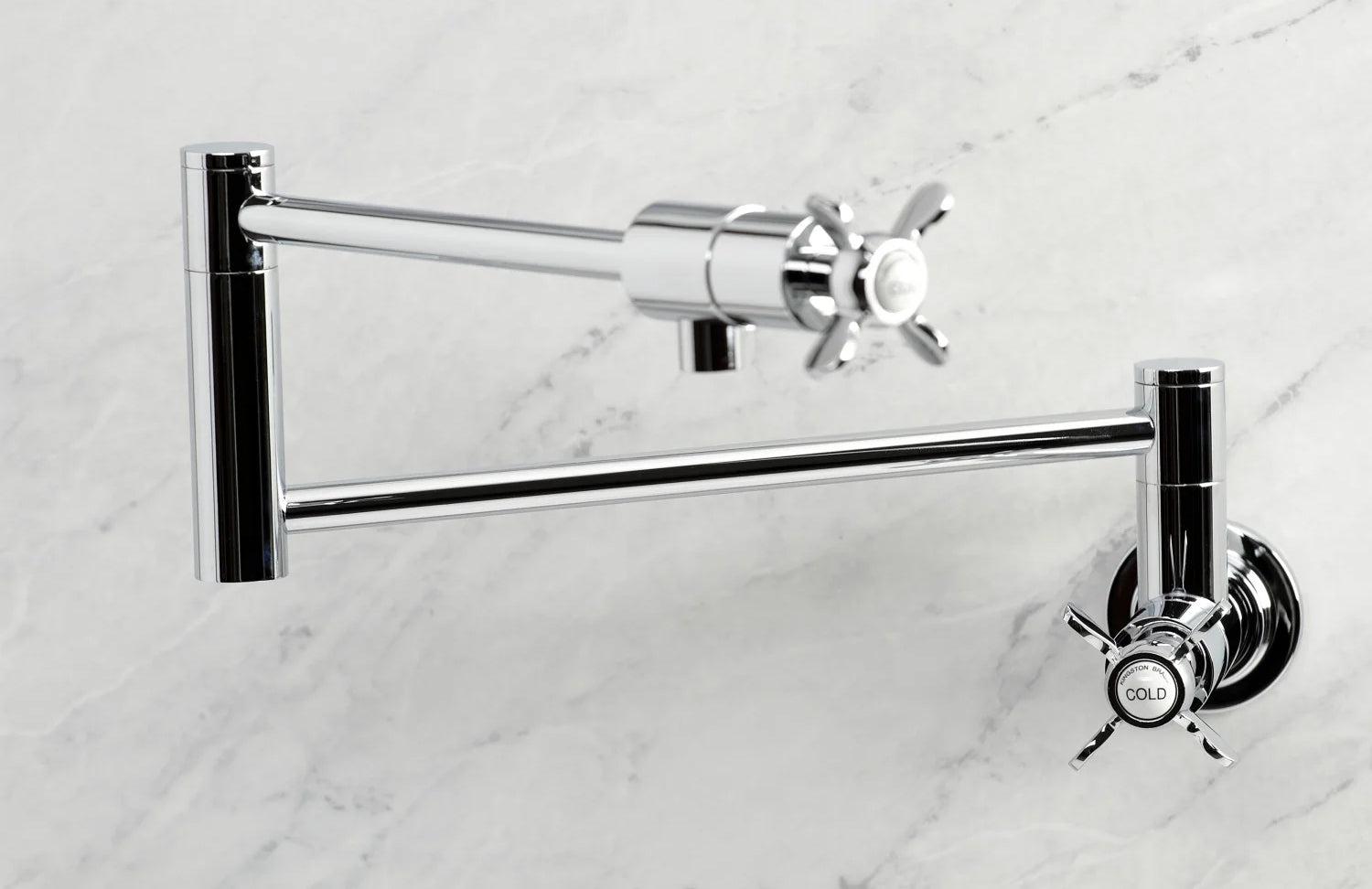 Essex E Two-Handle 1-Hole Wall Mount Pot Filler/Kitchen Faucet