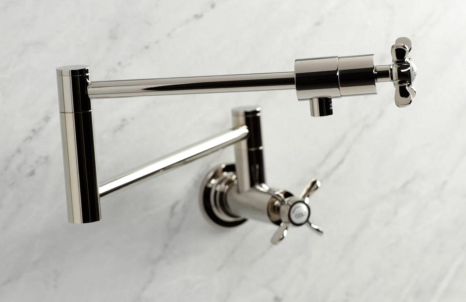 Essex E Two-Handle 1-Hole Wall Mount Pot Filler/Kitchen Faucet