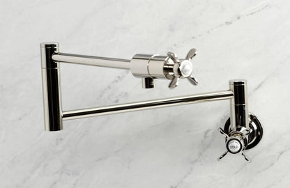 Essex E Two-Handle 1-Hole Wall Mount Pot Filler/Kitchen Faucet