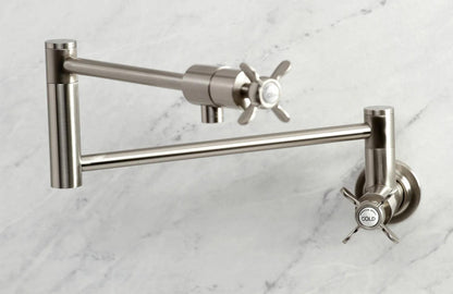 Essex E Two-Handle 1-Hole Wall Mount Pot Filler/Kitchen Faucet