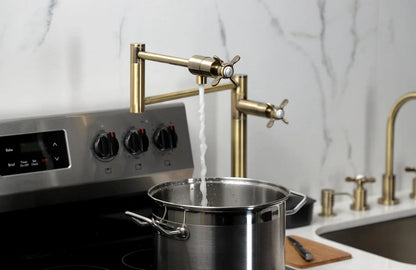 Essex F Two-Handle 1-Hole Deck Mount Pot Filler/Kitchen Faucet