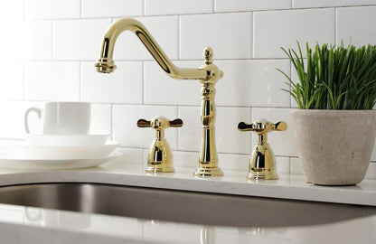 Essex G Two-Handle 3-Hole Deck Mount Widespread Kitchen Faucet