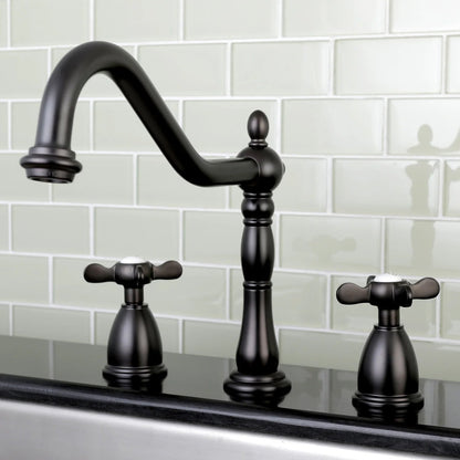 Essex G Two-Handle 3-Hole Deck Mount Widespread Kitchen Faucet