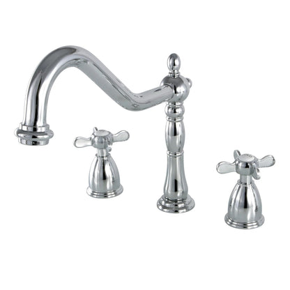 Essex G Two-Handle 3-Hole Deck Mount Widespread Kitchen Faucet