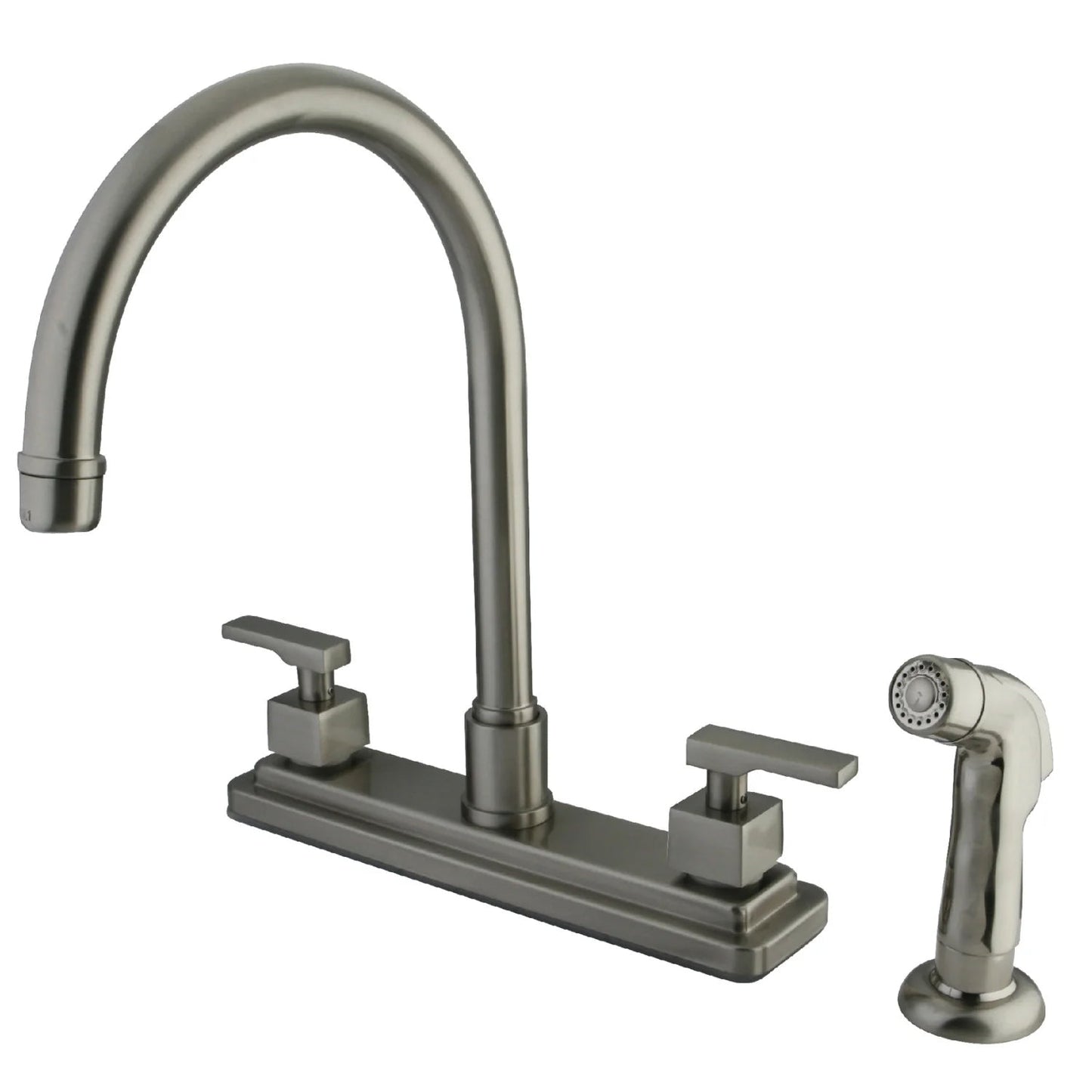 Executive Two-Handle 4-Hole Deck Mount 8" Centerset Kitchen Faucet