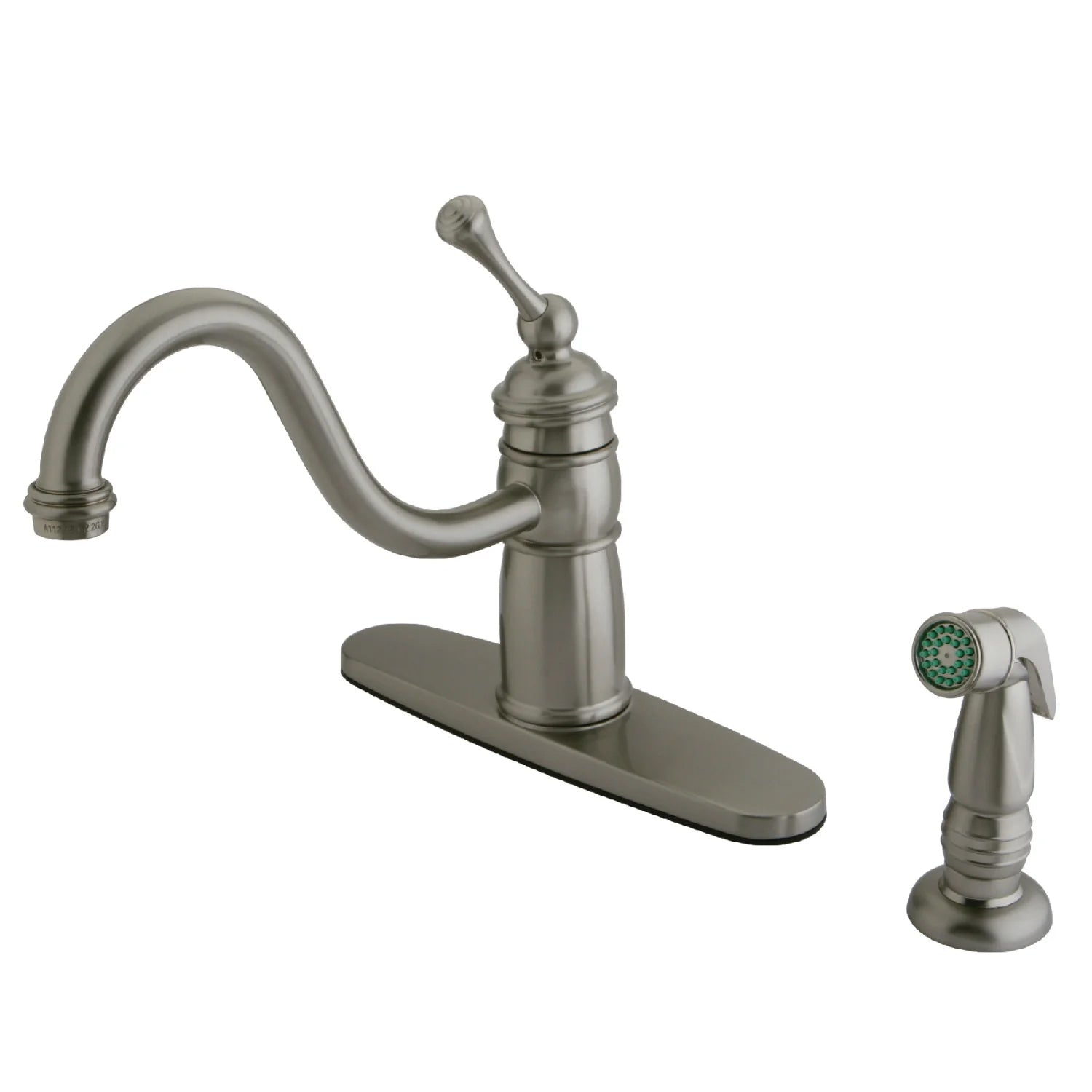 Georgian A Single-Handle 2-Hole/4-Hole Deck Mount Side Sprayer Kitchen Faucet