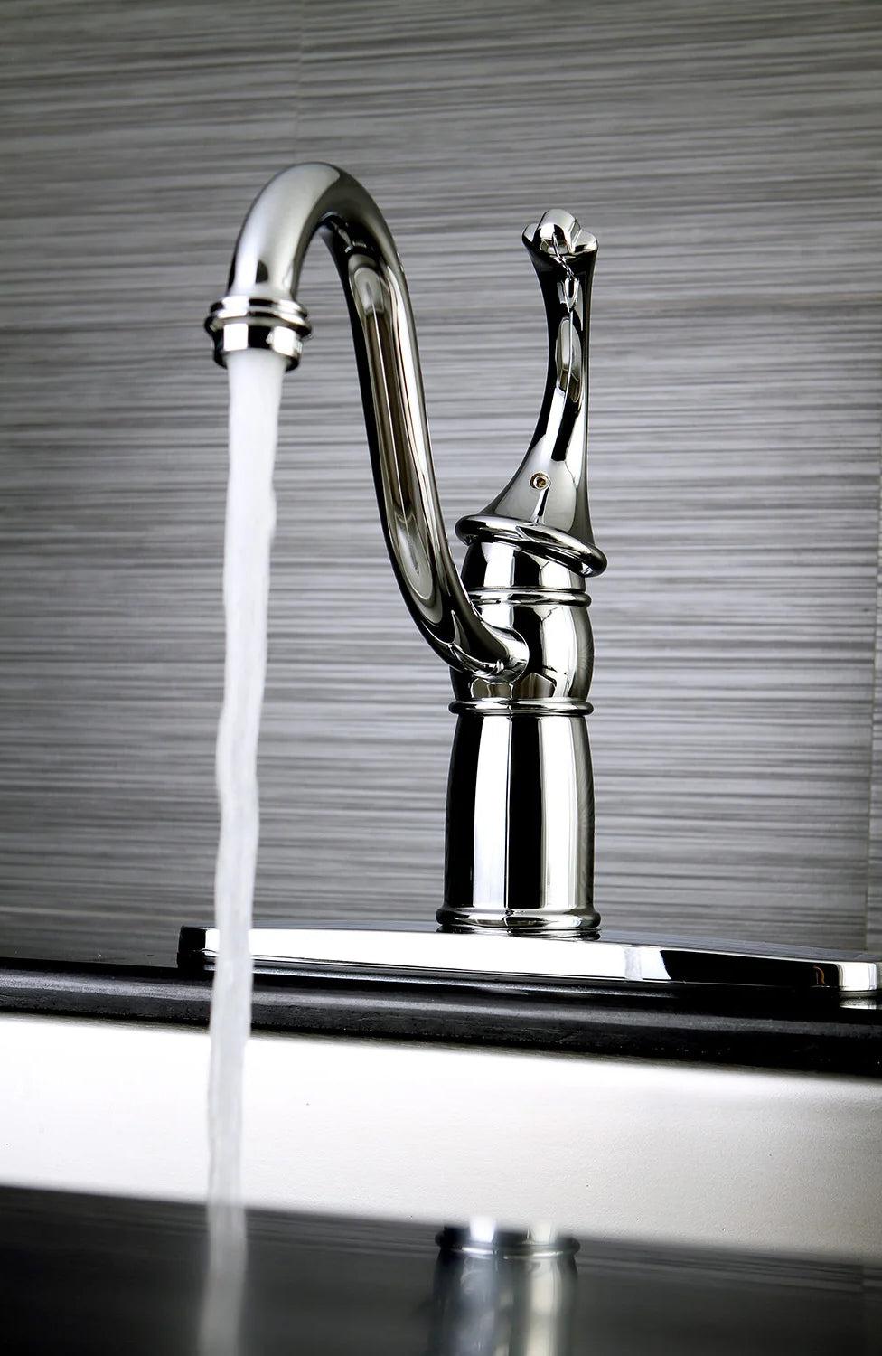 Georgian B Single-Handle 1-Hole/3-Hole Deck Mount 8" Centerset Kitchen Faucet