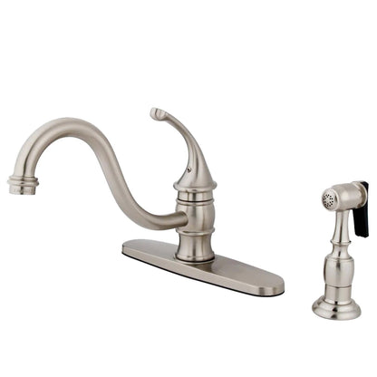 Georgian E Single-Handle 2-Hole/4-Hole Deck Mount Widespread Side Sprayer Kitchen Faucet