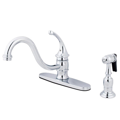 Georgian E Single-Handle 2-Hole/4-Hole Deck Mount Widespread Side Sprayer Kitchen Faucet