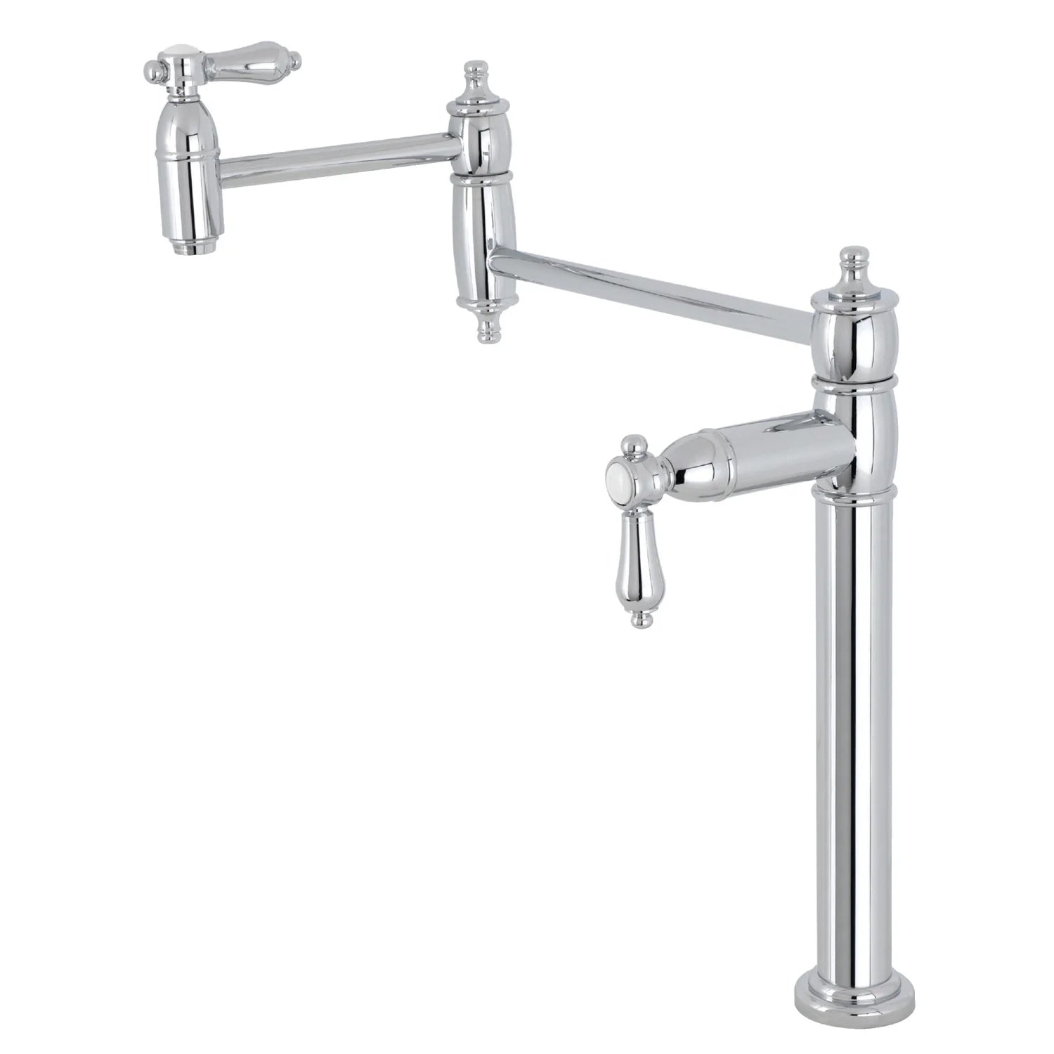 Heirloom C Two-Handle 1-Hole Deck Mount Pot Filler/Kitchen Faucet