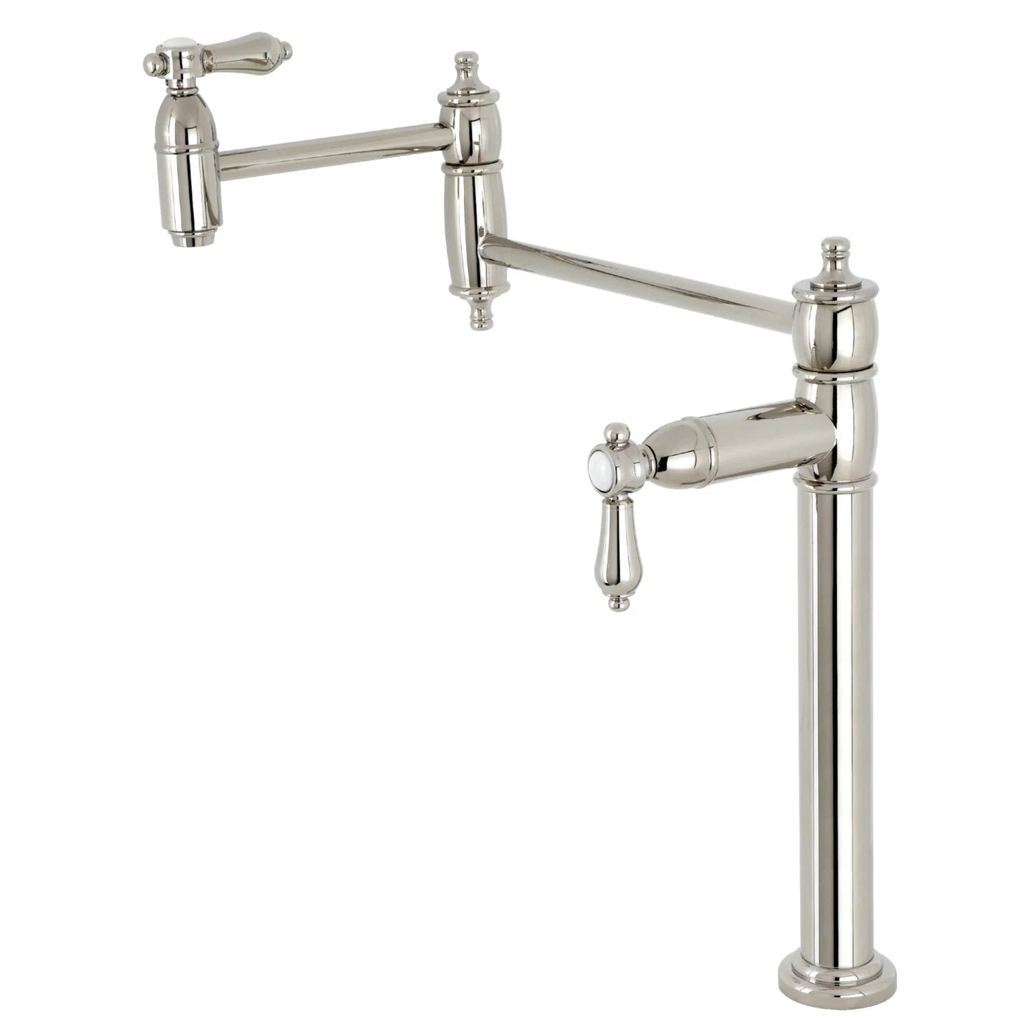 Heirloom C Two-Handle 1-Hole Deck Mount Pot Filler/Kitchen Faucet