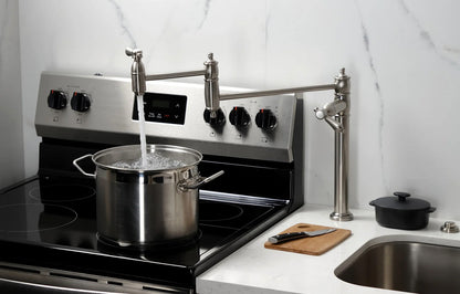 Heirloom C Two-Handle 1-Hole Deck Mount Pot Filler/Kitchen Faucet