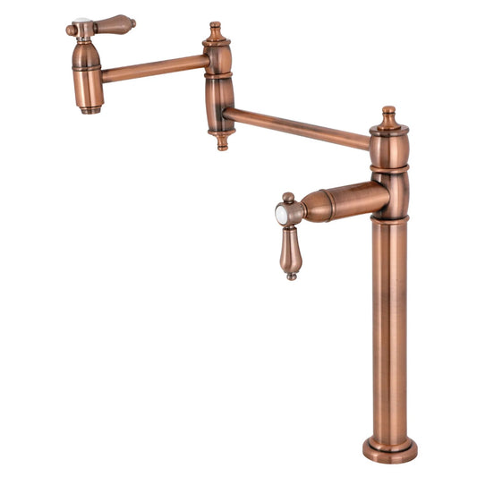 Heirloom C Two-Handle 1-Hole Deck Mount Pot Filler/Kitchen Faucet