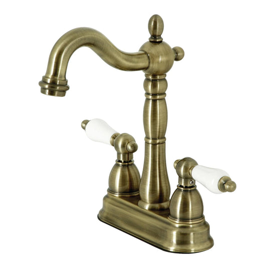 Heritage B Two-Handle 2-Hole Deck Mount Bar Faucet