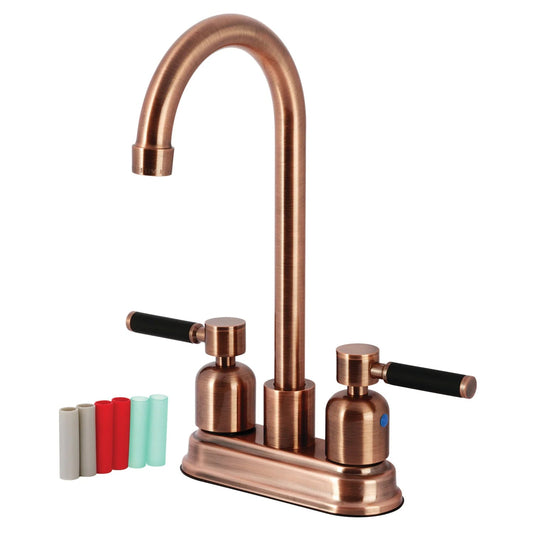 Kaiser B Two-Handle 2-Hole Deck Mount Bar Faucet