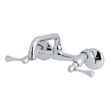 Kingston A Two-Handle 2-Hole Wall Mount Laundry Faucet