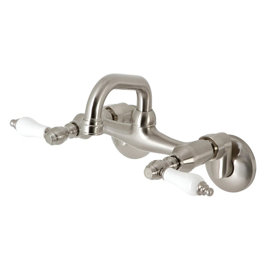 Kingston B Two-Handle 2-Hole Wall Mount Bar Faucet